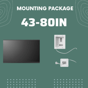 TV Mounting (43-80") + Hidden Cords Package