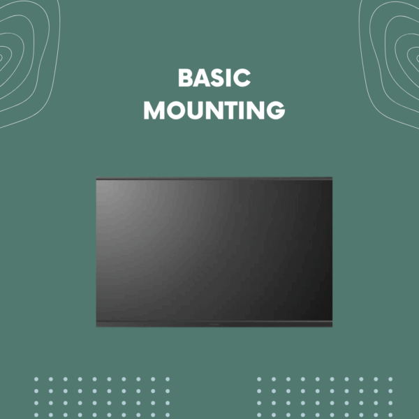 Basic Mounting (You Provide Mount)
