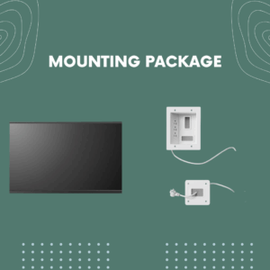 Basic Mounting (You Provide Mount) + Hidden Cables Package
